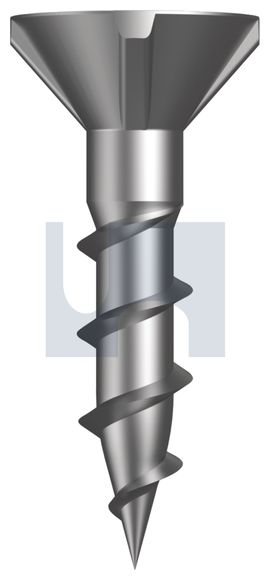 SCREW CHIPBOARD CSK RIBBED SQ DRV SS 304 8G X 20MM